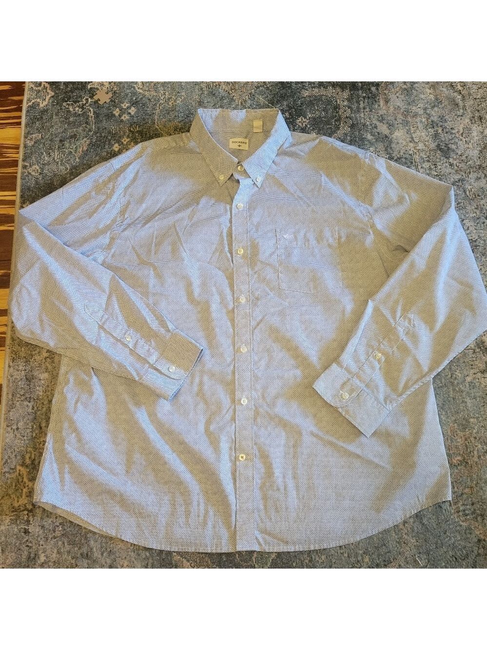 Dockers Light Blue/white Men's Shirt Size XXL NEVER WORN